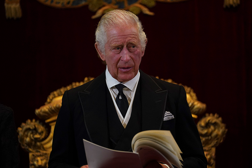 King Charles III at the Accession Council in London 