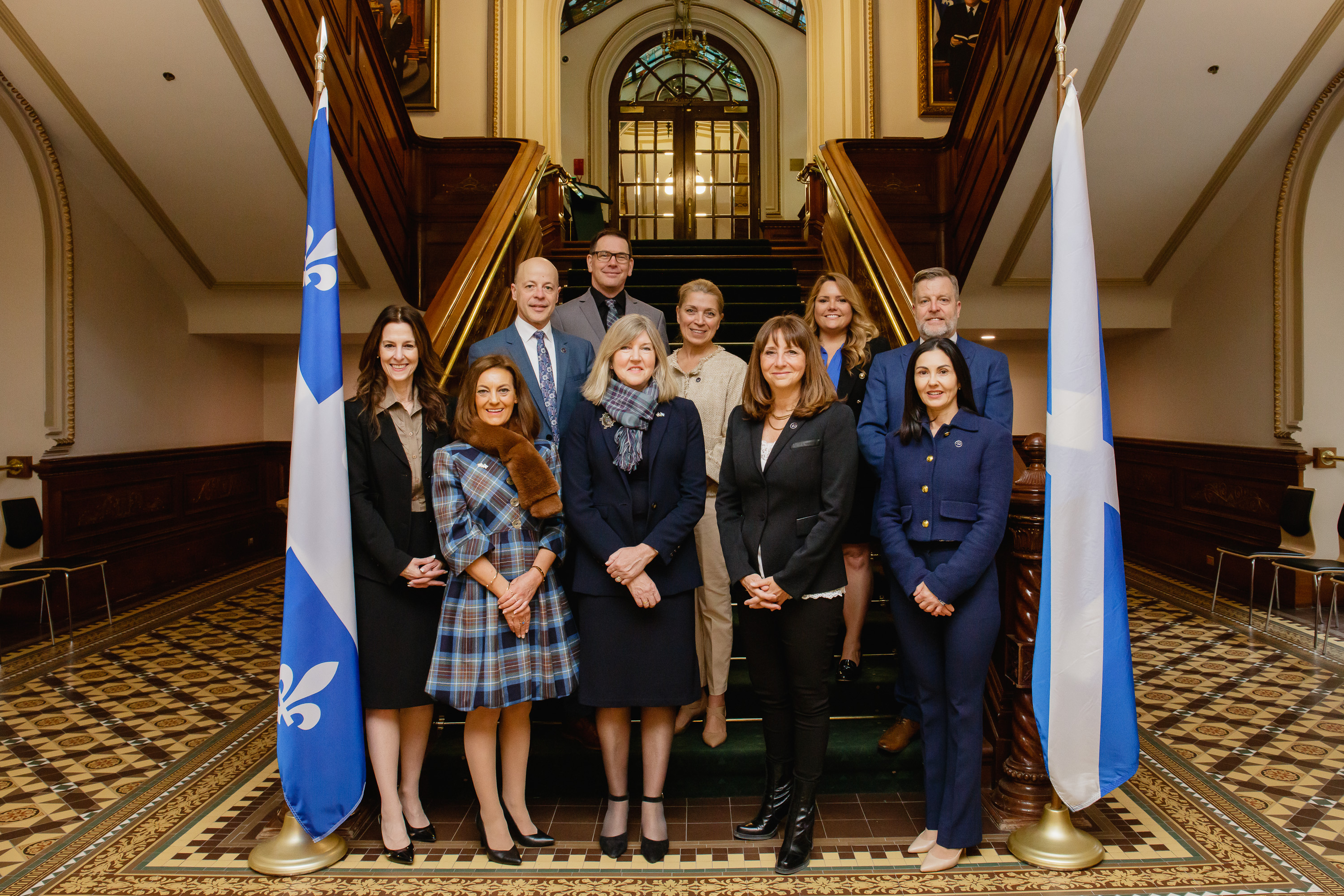 The Presiding Officer on a visit to North America with Finlay Carson MSP and Collette Stevenson MSP