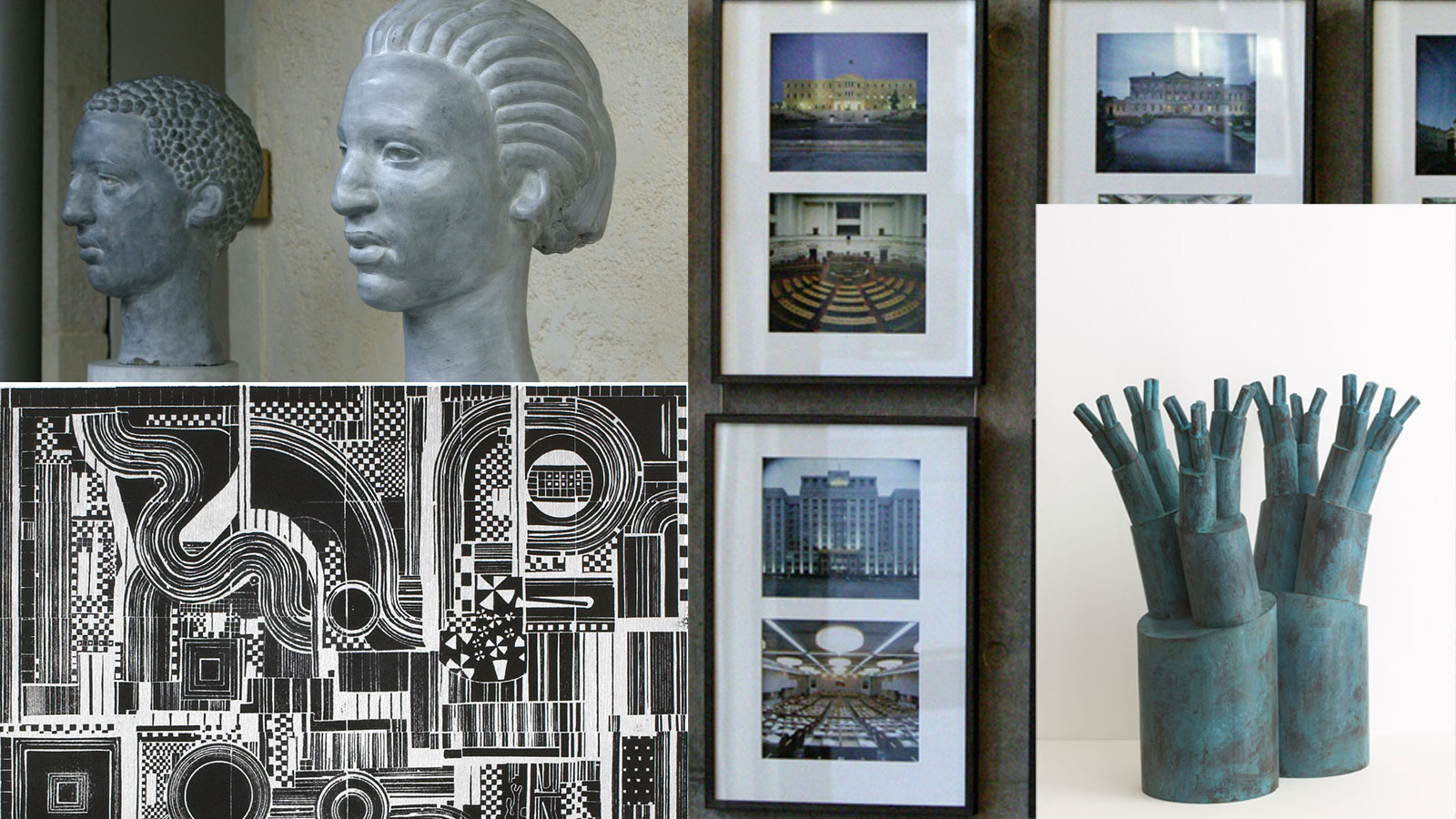 Collage of artefacts found at the Scottish Parliament