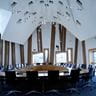 Empty committee room